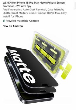 Brand new : Matte Privacy Screen Protecto
