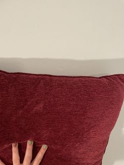 Red Pillow Pink Pillow Green Pillow