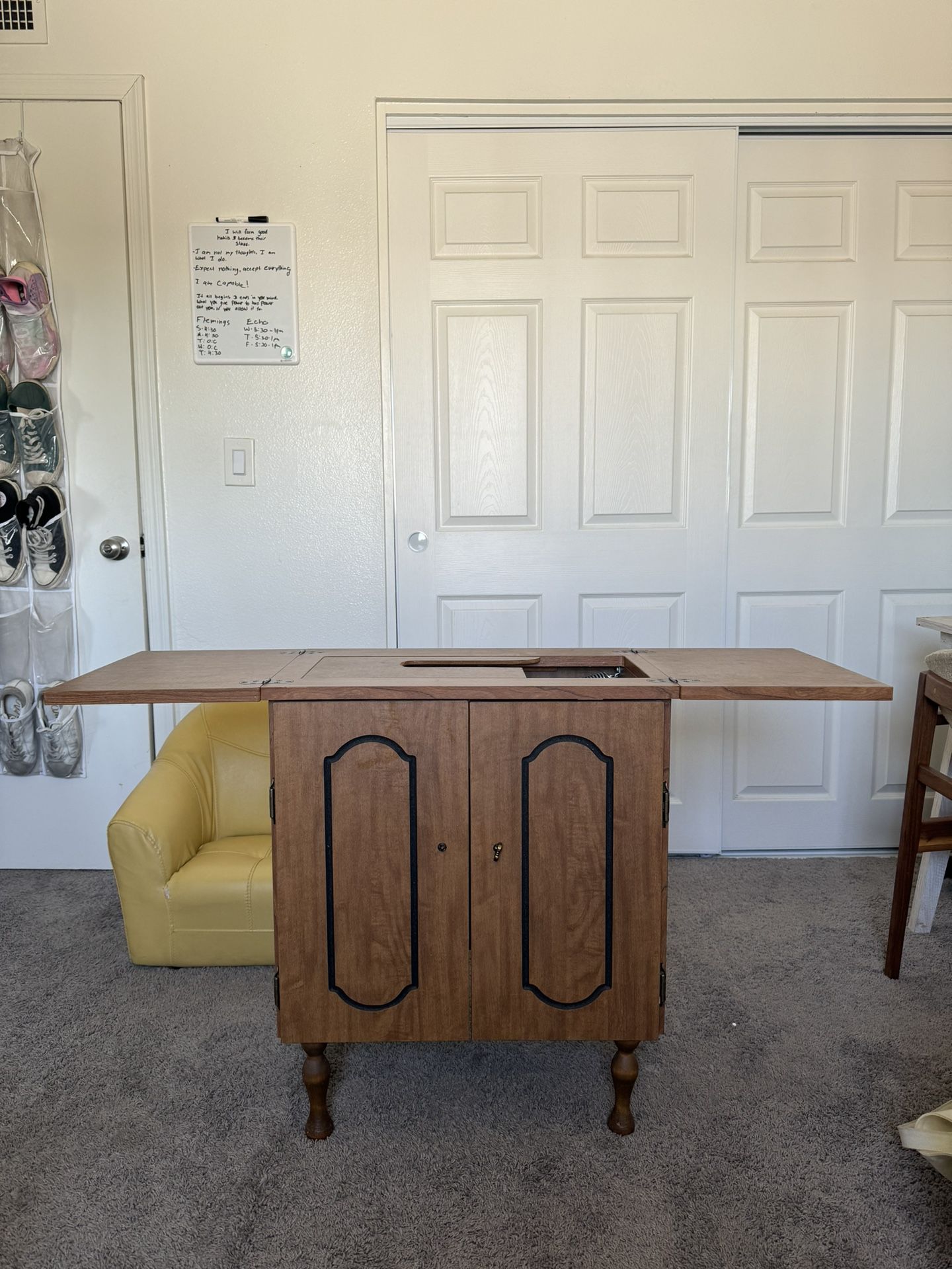 Beautiful Mid Century Sewing Table 