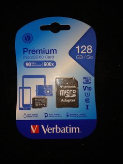128Gb micro SD with adapter