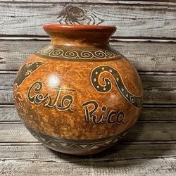Vintage Costa Rica Pottery  Vase