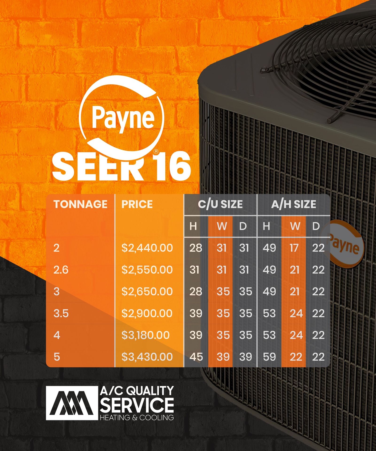 Brand new ac units installation