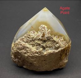 Agate Genuine Freestanding Point from Brazil 1.04lbs