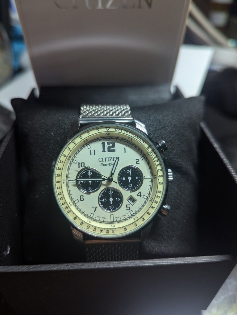 New Silver Citizen Men's Promaster ECO-Drive CA4500-16X