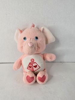 Care Bear Cousins PINK LOTSA HEART ELEPHANT 8" Plush Stuffed Animal Toy 2004