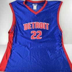Vintage NBA Detroit Pistons Tayshaun Prince Blue Jersey Men's Size 2XL