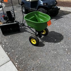 Fertilizer Spreader. Tow Behind Riding Lawn Mower or ATV 