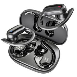 Wireless Earbuds, Bluetooth 5.4 Headphones, True Wireless Stereo Earphones with IPX7 Waterproof, Noise Cancelling Mic, Fast Charging and Comfort Fit E