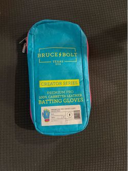 BRUCE BOLT BATTING GLOVES ADULT SMALL SHORT CUFF