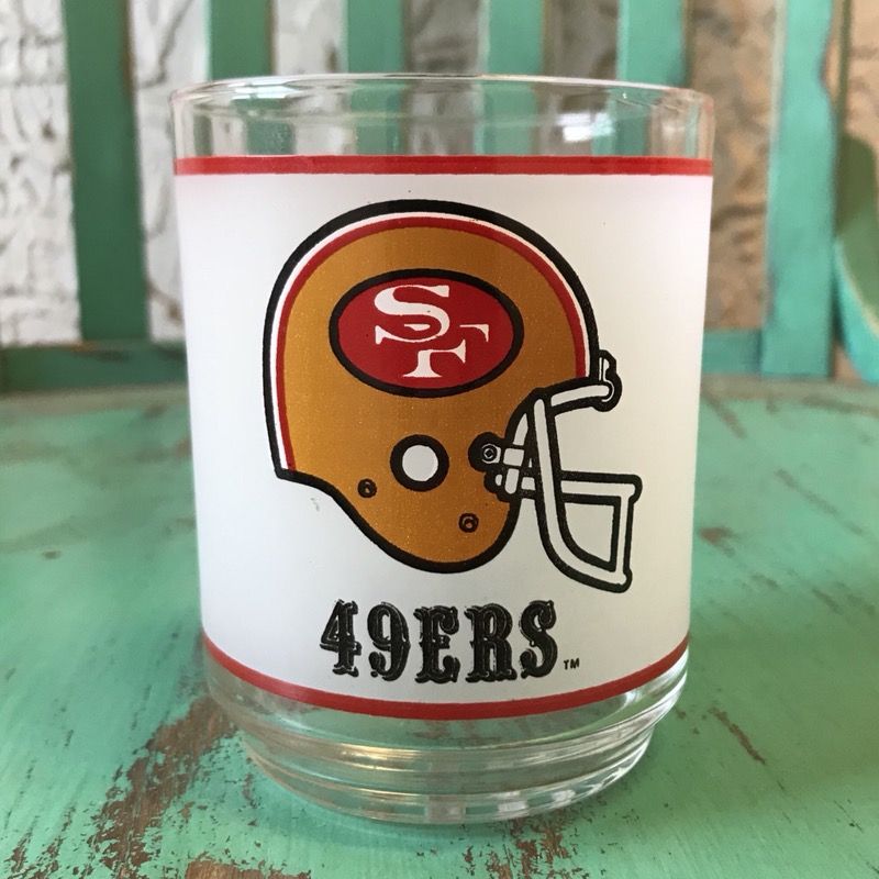 Vintage San Francisco 49ERS Mobil Glass