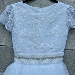 Girls Size 14 First Communion Dress 