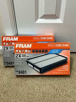FRAM Extra Guard CA9481 Engine Air Filter | New Open Box - Never Used | Lot of 2
