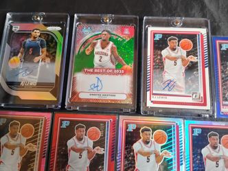 KJ Lewis and Dwayne Aristode Autographs and Numbered lot