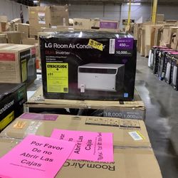 LG Electronics 10,000 BTU Dual Inverter Smart Window Air Conditioner LW1022IVSM Cools 450 Sq. Ft. with Remote, Wi-Fi Enabled