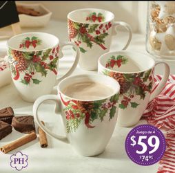 Tazas Winter  berry  3497