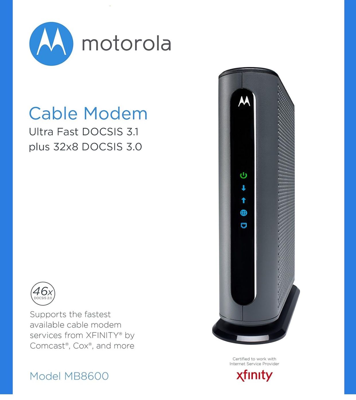 Motorola DOCSIS 3.1 Cable Modem MB8600