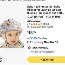 Baby head protector, baby helmet