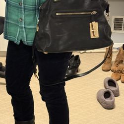 Michael Kors Black Leather Bag 