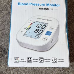 Blood Pressure Monitors, Automatic Upper Arm Blood Pressure Machines for Home Use with Large Cuff Adjustable BP Machine for Adult Elderly BSX583 (Whit