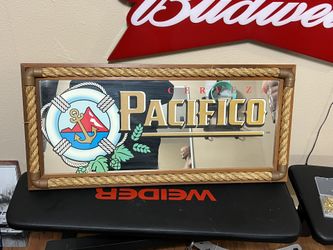 CERVEZA PACIFICO BEER HANGING MIRROR SIGN