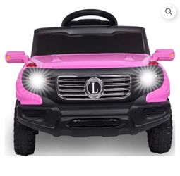 Pink electric Car
