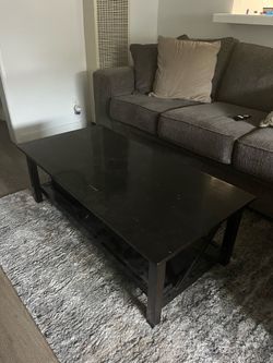 Dark brown coffee table
