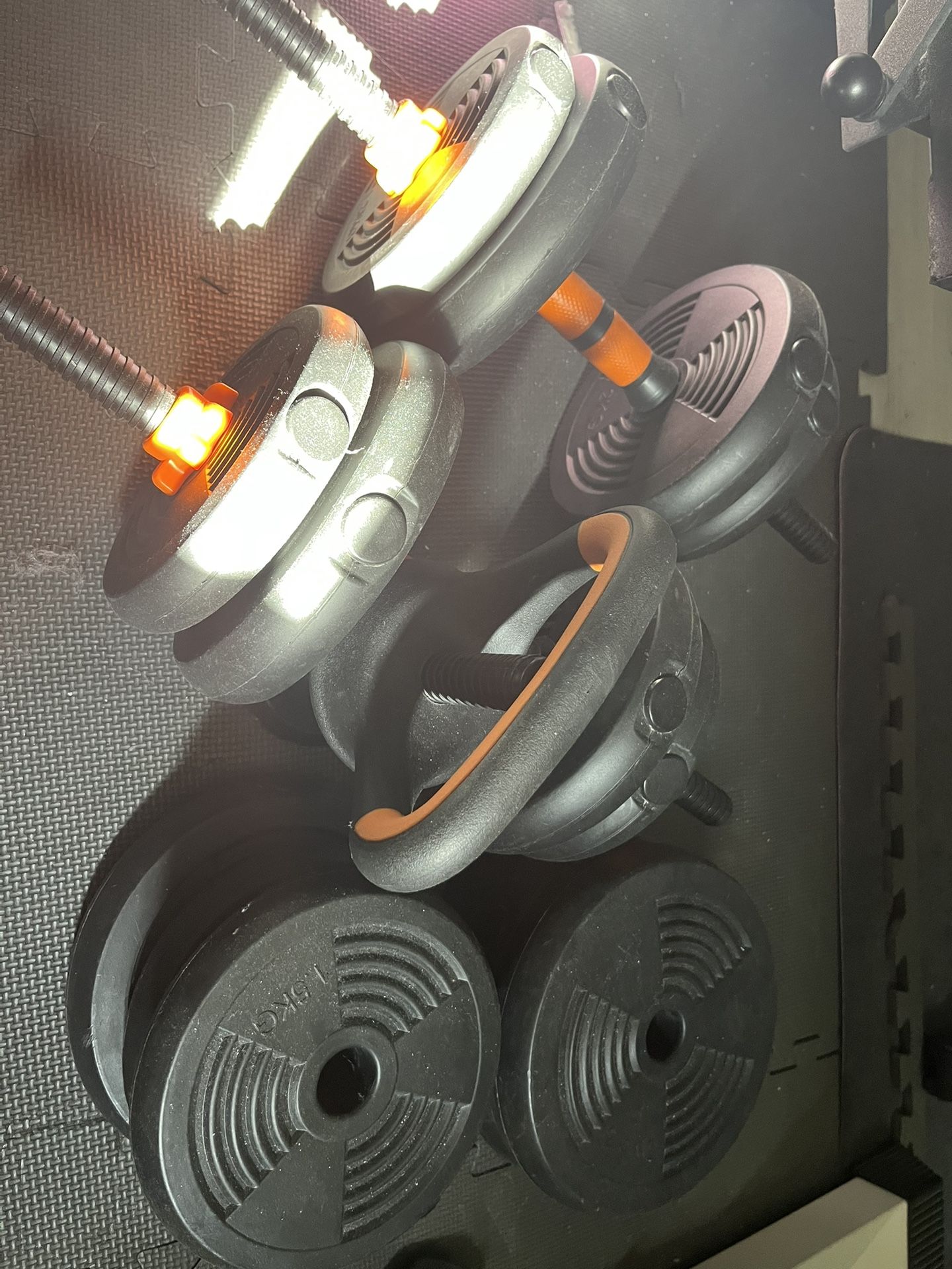 Fix tech 66lbs Adjustable Weight Dumbbells Set