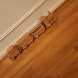 4 Piece Wood Train Hand Crafted Toy or Decor $18