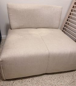 Cream Modular Loveseat / Chairs