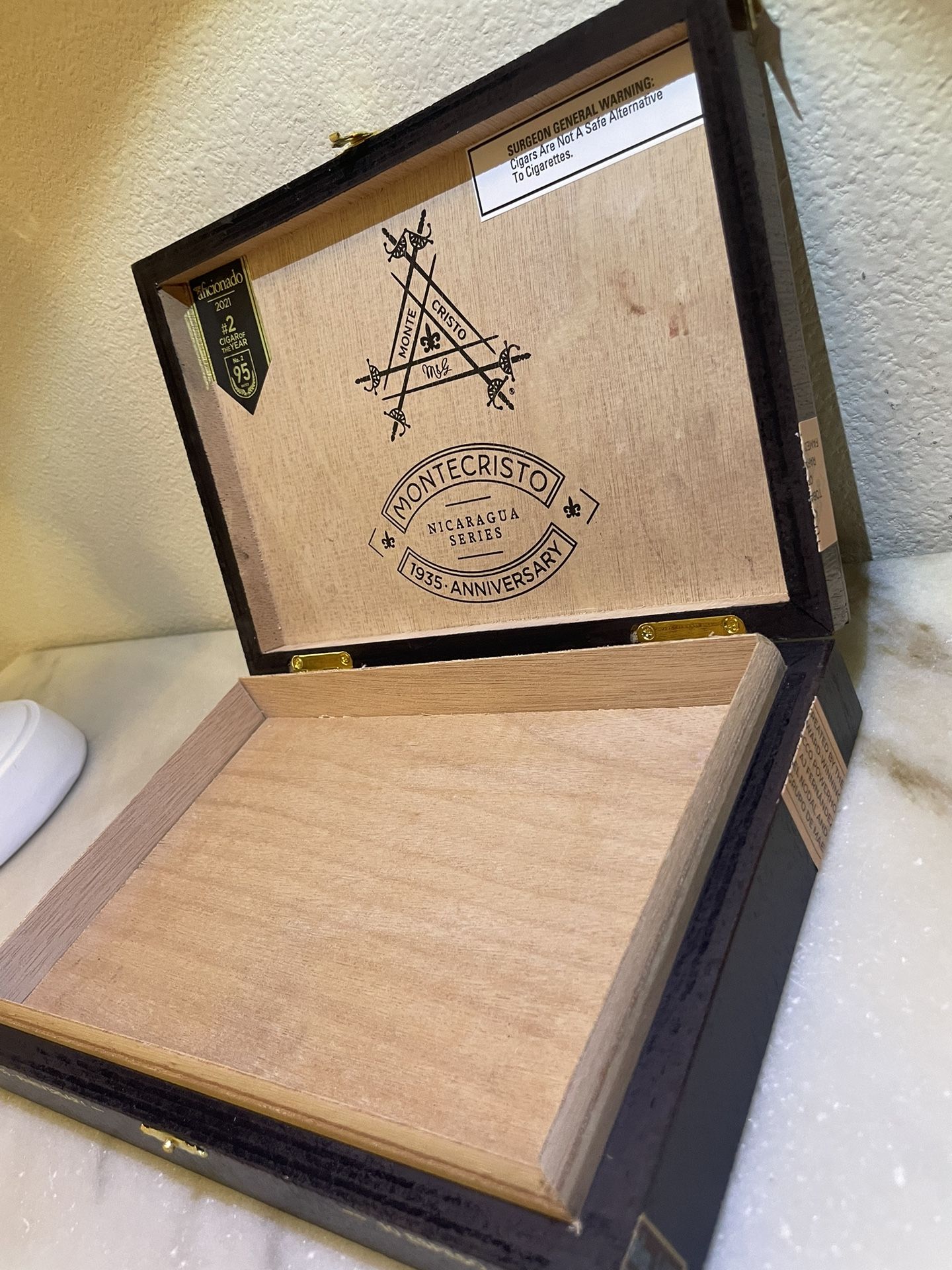 Montecristo Cigar Box & Macanudo Montego Cigar Box - 2 Cigar Boxes