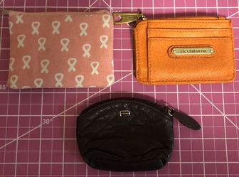 3 change purses/mini wallets