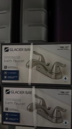 Glacier Bay bath faucets