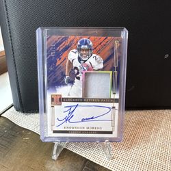 2024 Panini Impeccable Elegance Retired Patch Auto Knowshon Moreno 07/15 Broncos