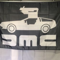 Delorean Wall Flag (3’x5’)