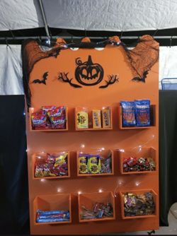 Handcrafted Halloween Candy Display Stand