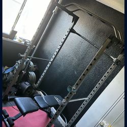 Squat Cage And Bench