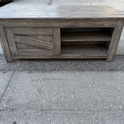 Gray wooden coffee table