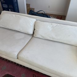 West Elm White Couch 