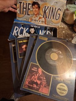 Elvis collectables records license plates