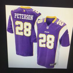 NFL Minnesota Vikings #28 Peterson Jersey