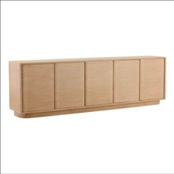 Brand new gorgeous 104-in sideboard finished in oak
