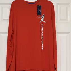 VINEYARD VINES Long Sleeve Performance HARBOR Tee LARGE NEW w/ TAGS