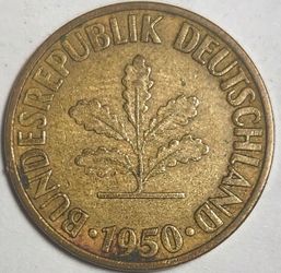 1950 G Germany 10 Pfennig
