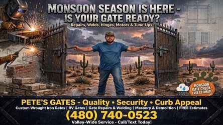 Any gate replacement/repair Monsoon season is here