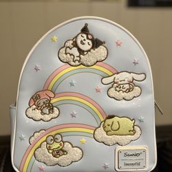 Loungefly Sanrio Hello Kitty and Friends Rainbow Clouds Backpack 