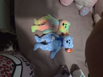 Two beanie babys for sale 40 bucks for two beanie babys (old but good condition it still has the ty tags)