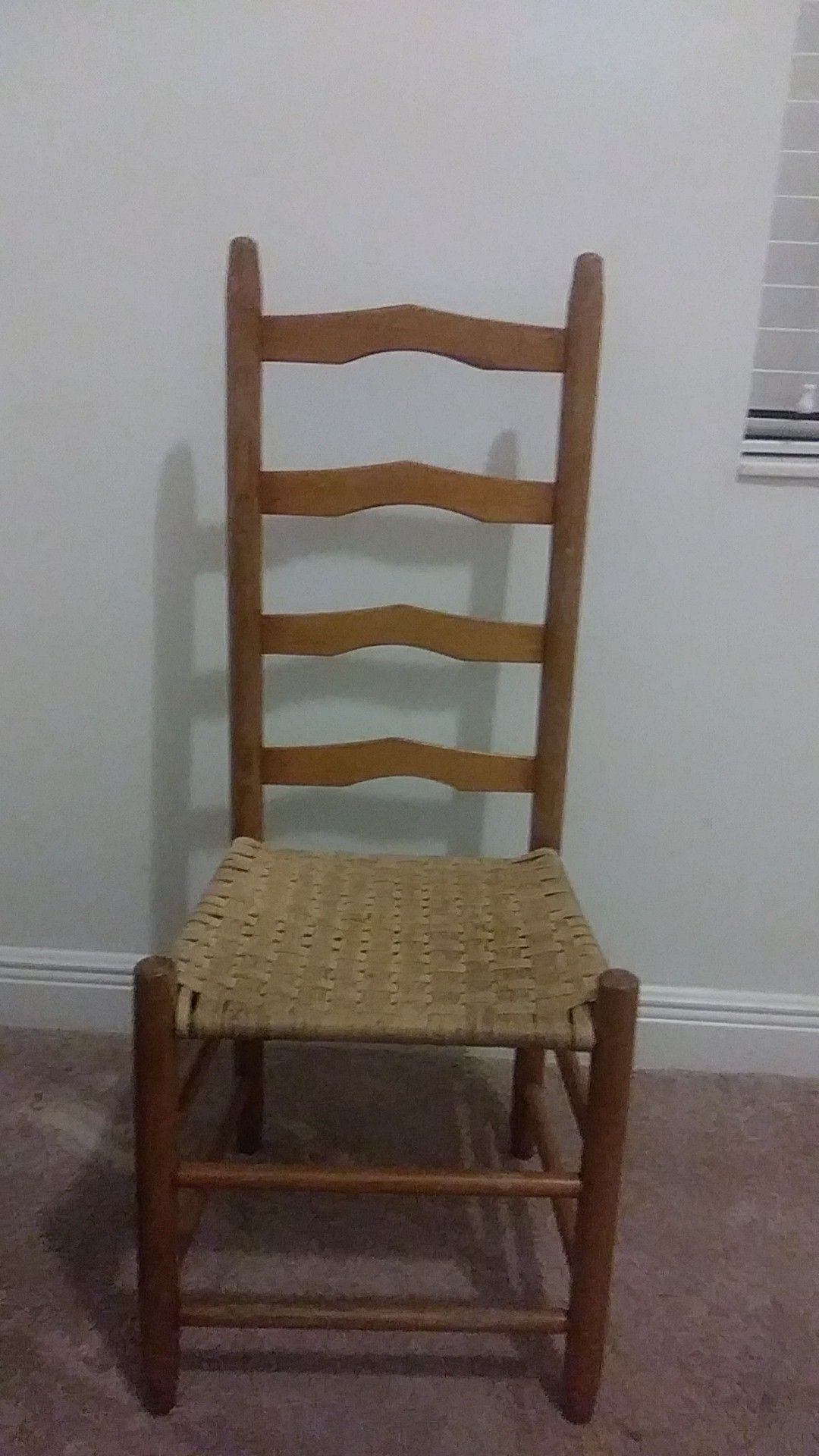 Prestige all wood chair with rattan seat