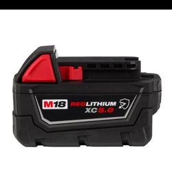 Milwaukee® M18 REDLITHIUM(tm) XC5.0 Resistant Battery, Model# 48-11-1850R