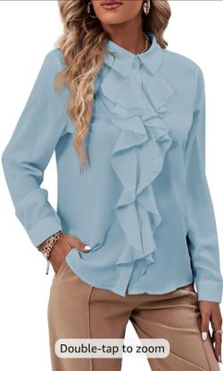Light Blue Blouses