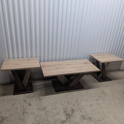 Modern 3pc Coffee Table Set 